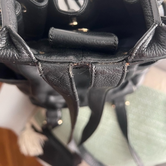 Cole Haan Black Cinch Backpack - Picture 4 of 7